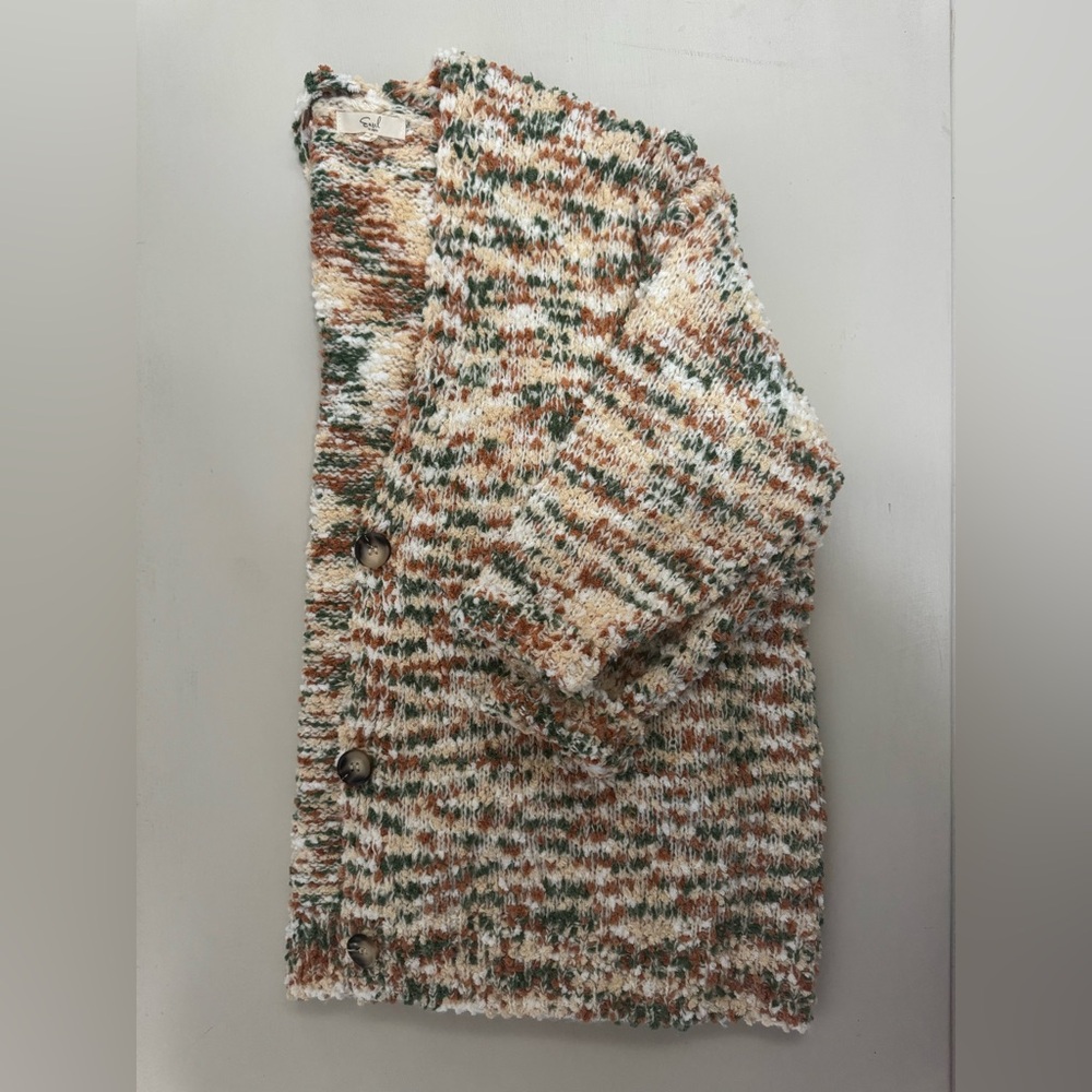 Easel Multicolor Soft Knit Cardigan